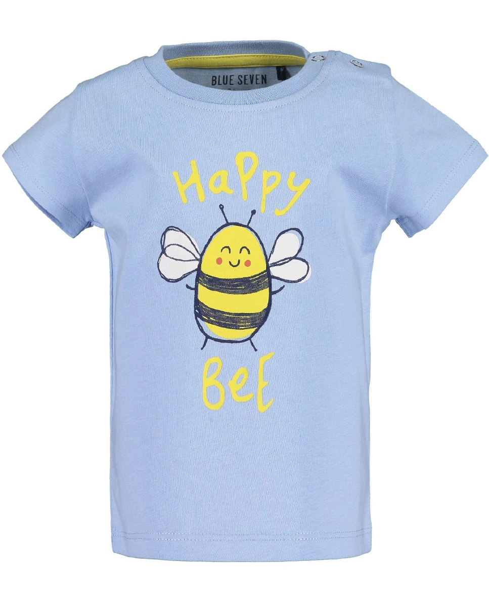 T-Shirt HAPPY BEE in hellblau