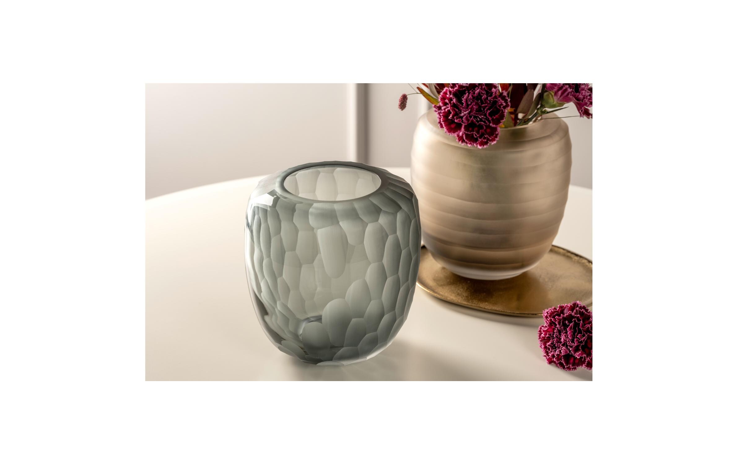 Vase Bellagio 19 cm, AnthrazitHandgemachte Blumenvase