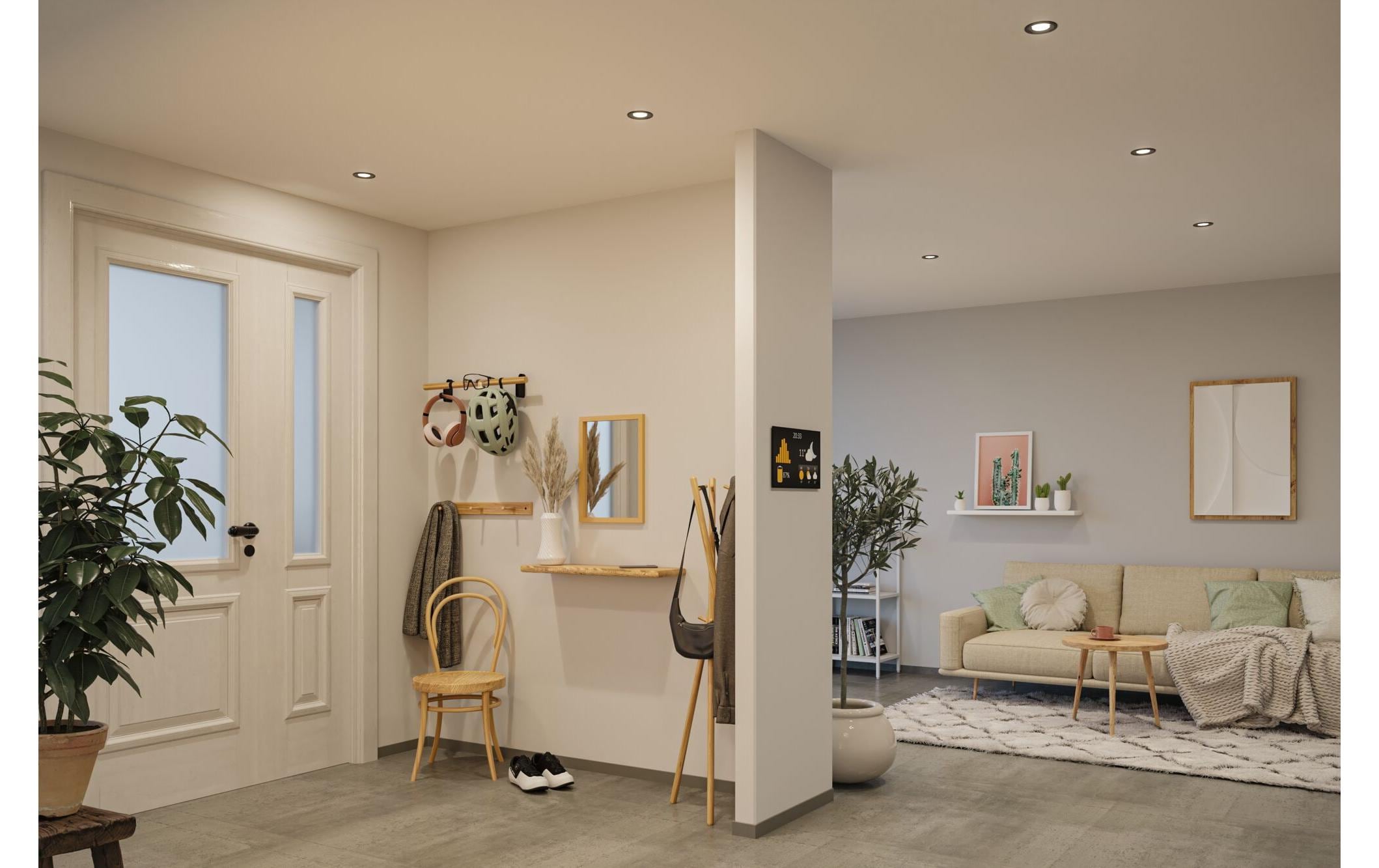 Einbauleuchte LED Nova Plus 3-Set WeissRunde Einbauleuchte