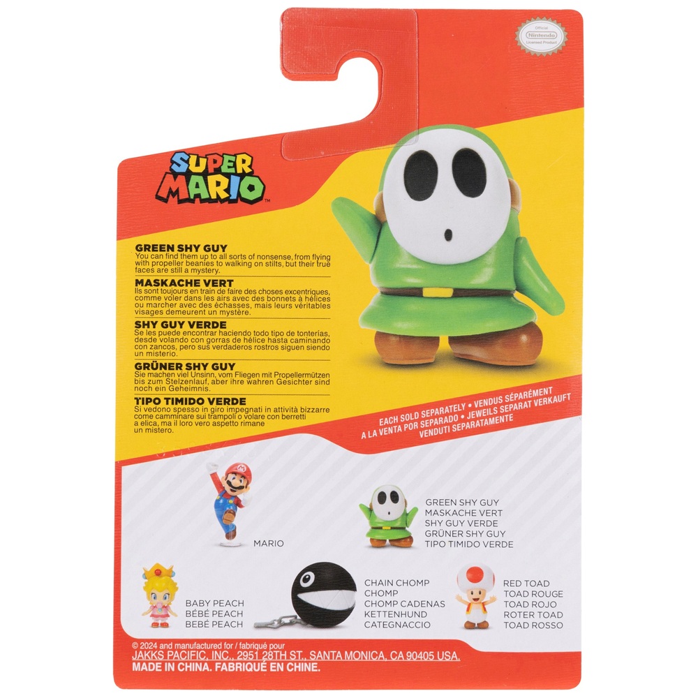 Nintendo Super Mario 6 cm grüne Shy Guy Figur
