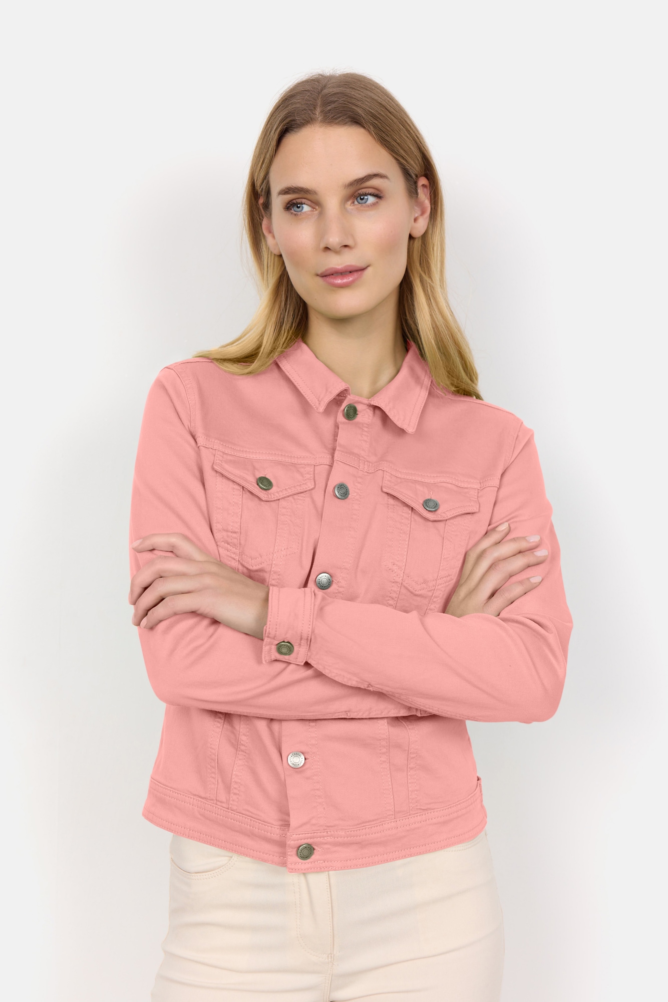 soyaconcept Jeansblazer »SC-ERNA 2«, Jeansjacke in taillierter Form und schönen Farben