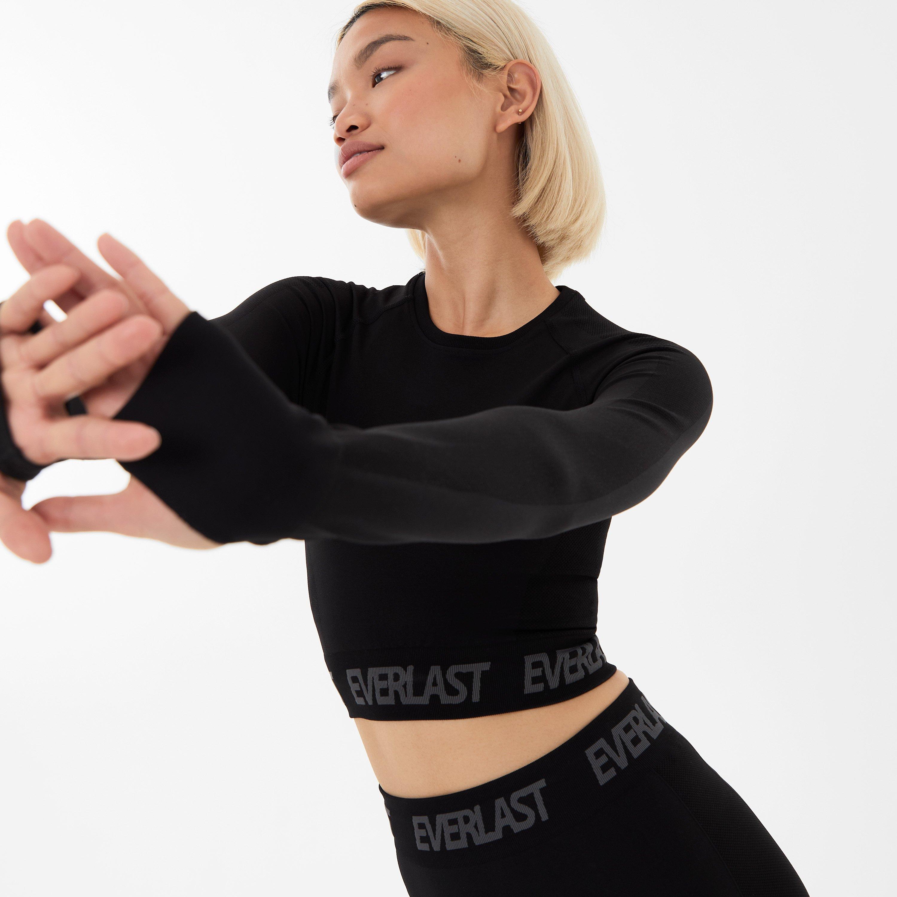 Everlast Seamless Long Sleeve Crop Top Womens