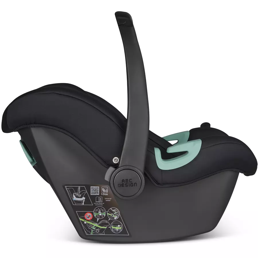 ABC DESIGN Kinderwagen Aversa 4 Woven Piano inkl. Babyschale Tulip Black + Adapter