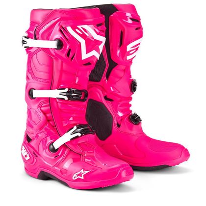 Bottes cross Alpinestars TECH 10 2025 - Rose / Blanc