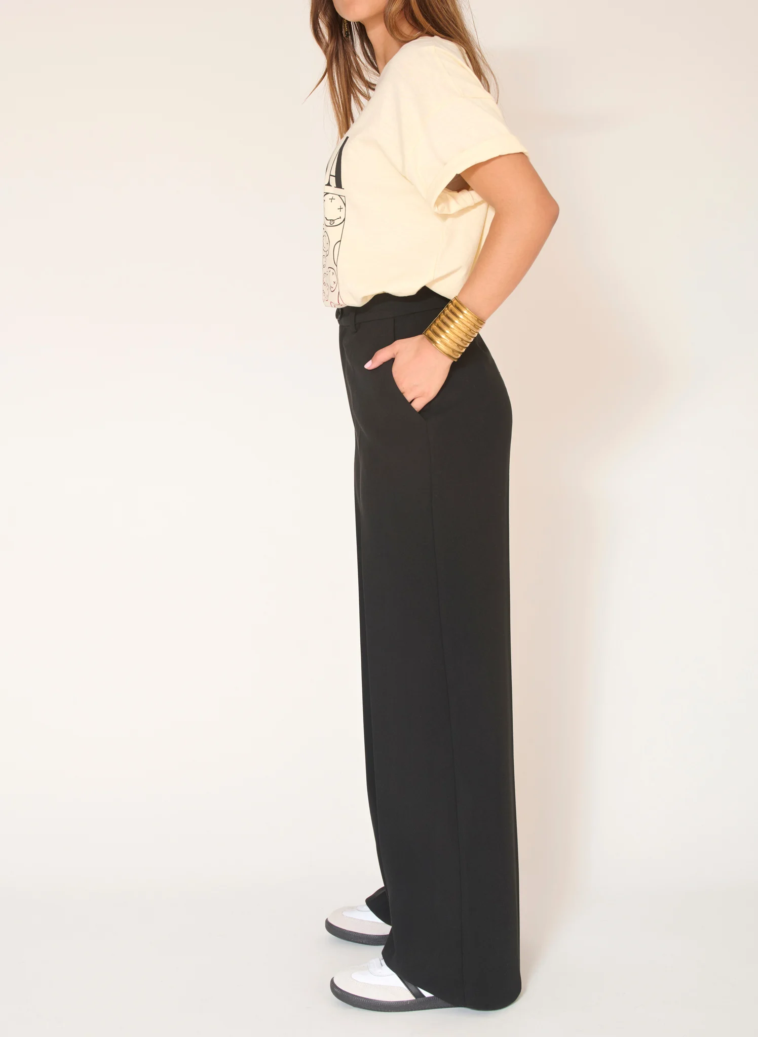 PIXEL - Pantalon large| Noir