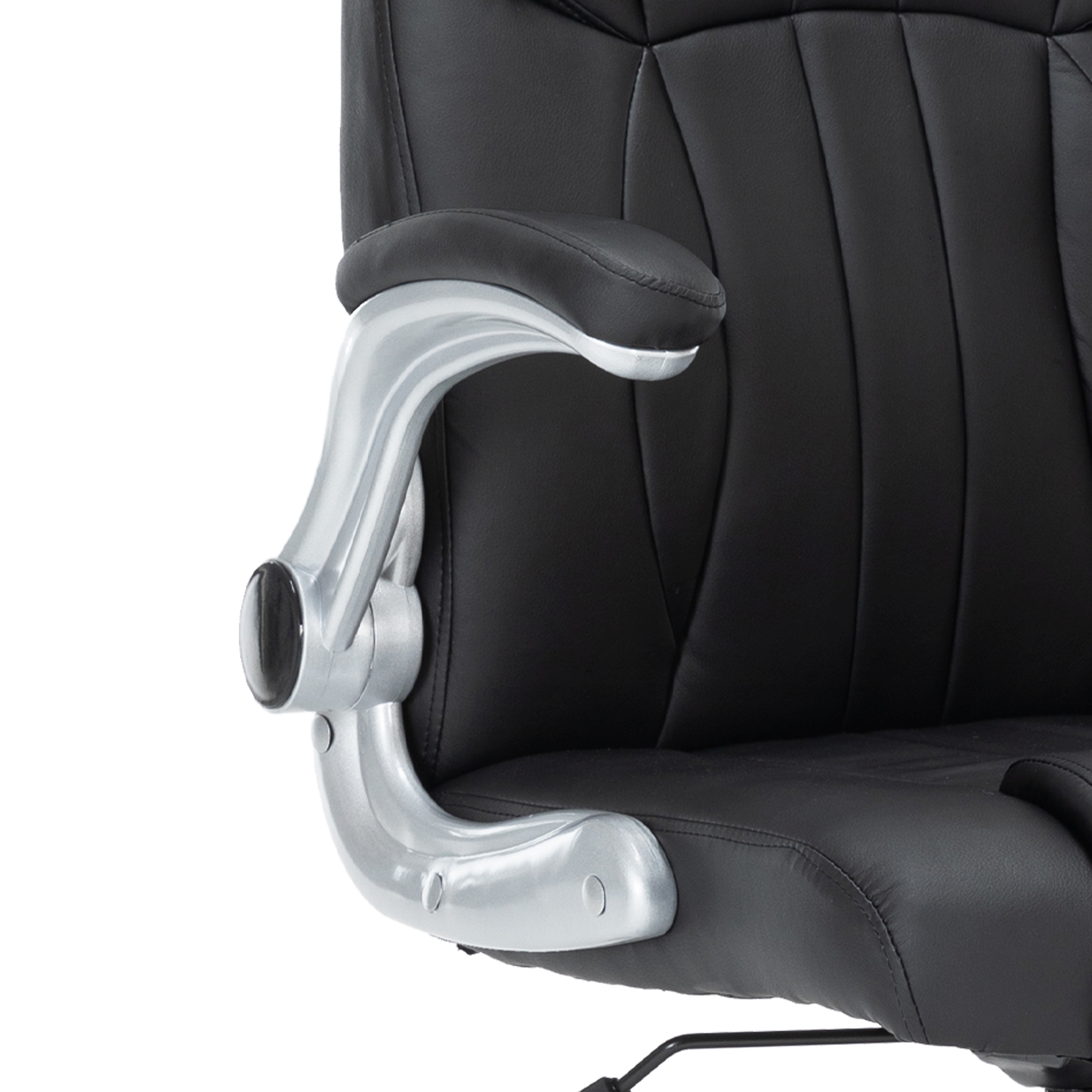 Bürostuhl Leder IMPERA schwarz