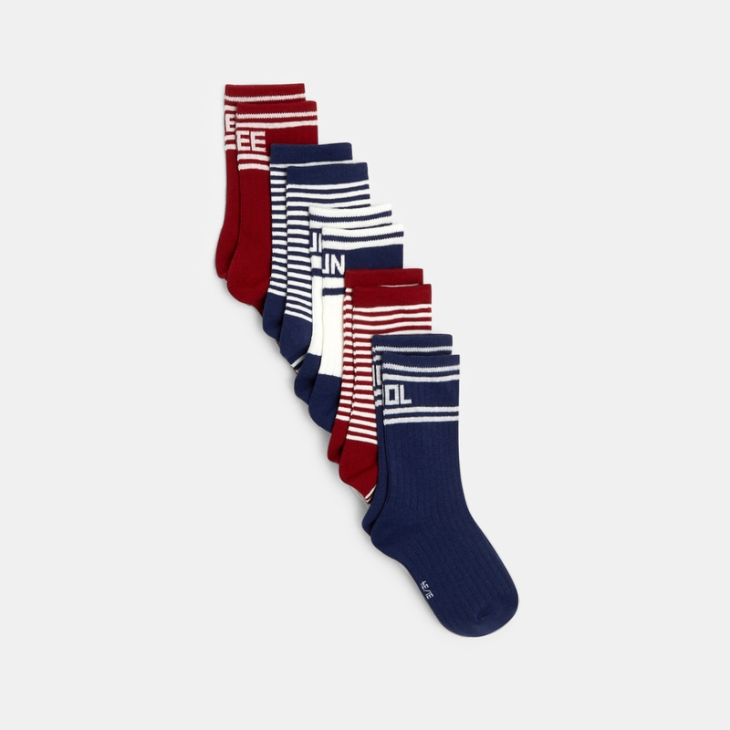 Chaussettes rayées (lot de 5) garçon