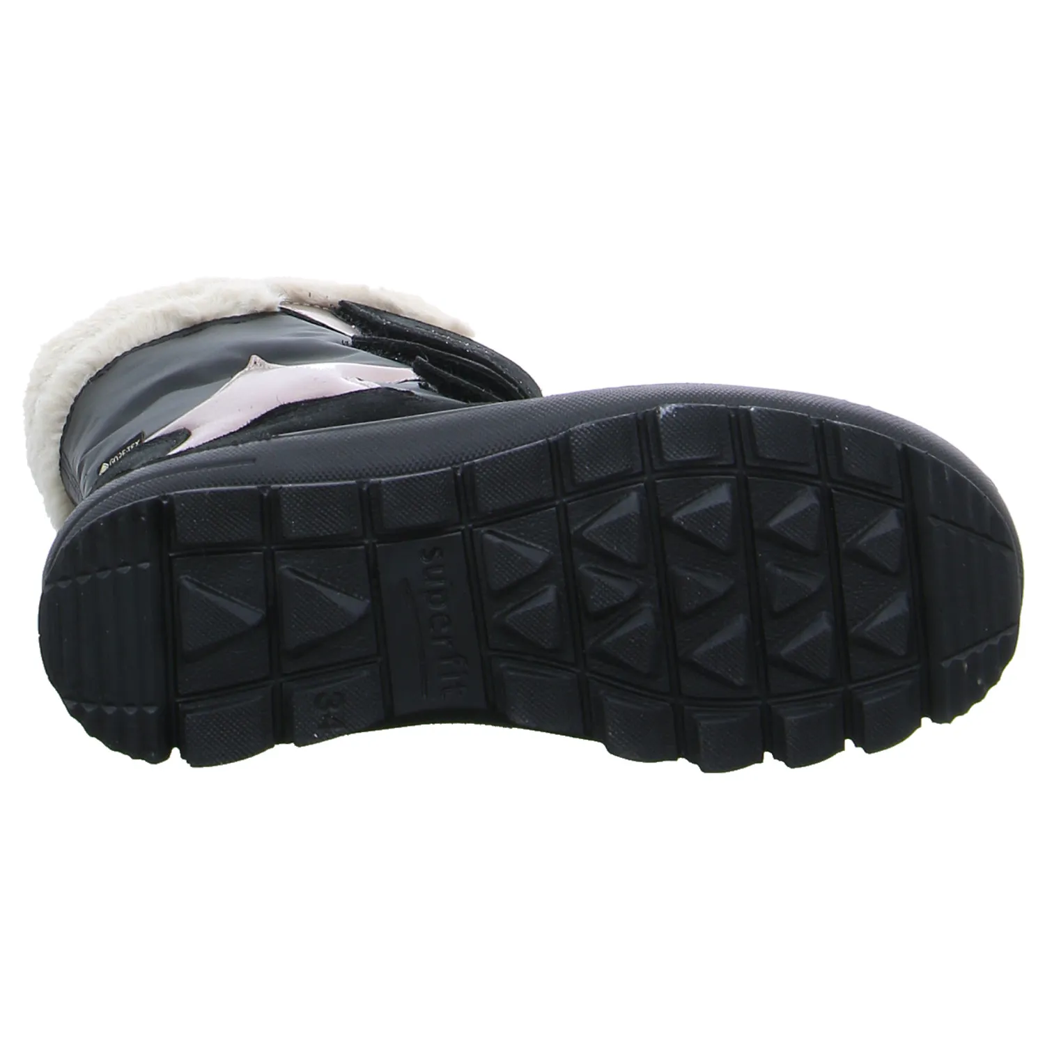 SUPERFIT Mädchen-Snowboot Membrane Schwarz Textil  Mädchen Winterstiefel