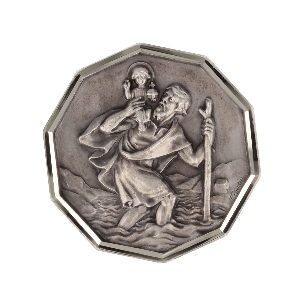 Magnet métal saint Christophe