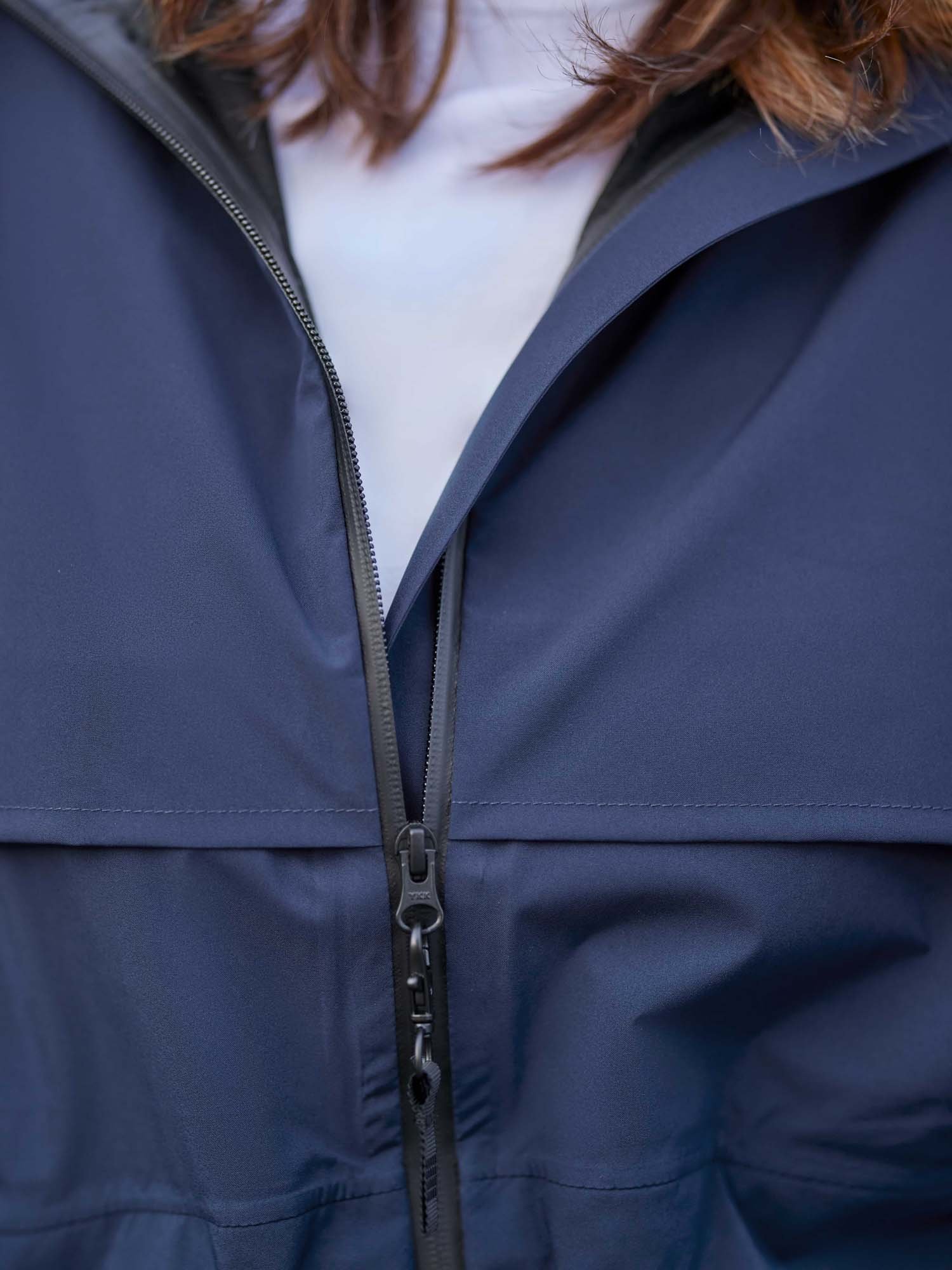 Veste Longue Femme Imperméable Bleu