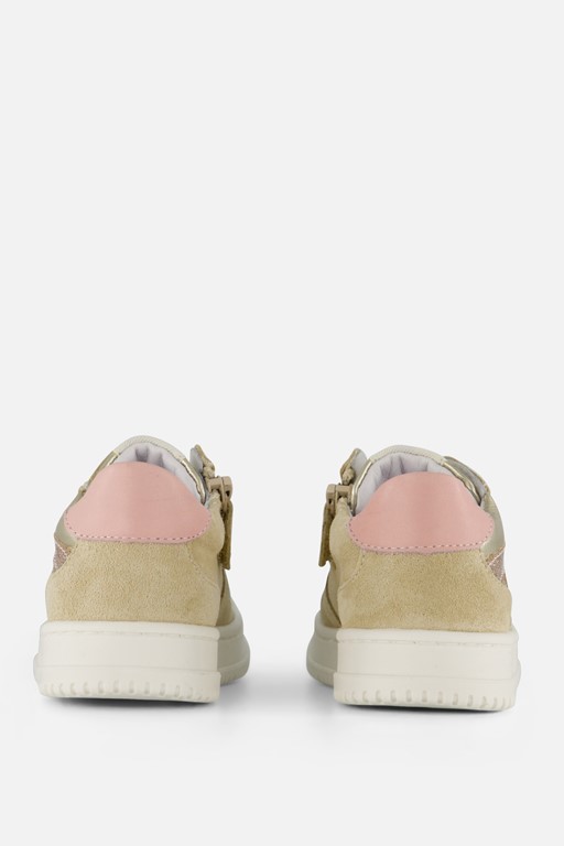 Develab Low Cut Sneakers goud Leer