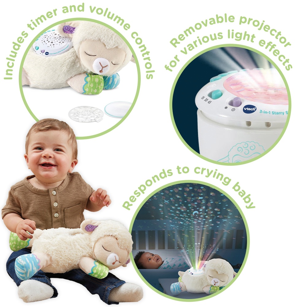 VTech 3-in-1 Sternenhimmel-Schaf-Nachtlichtprojektor