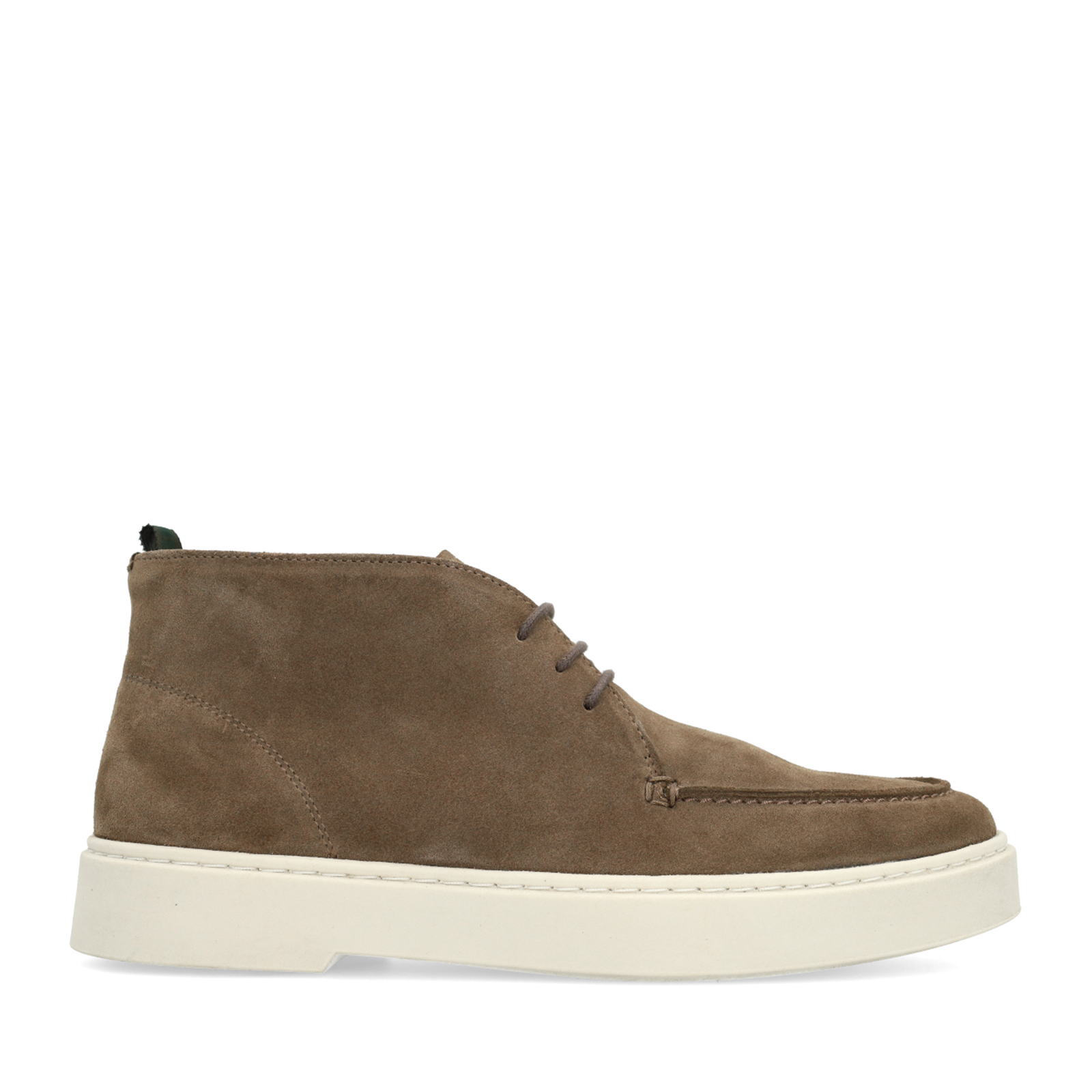 Taupe suède veterboots