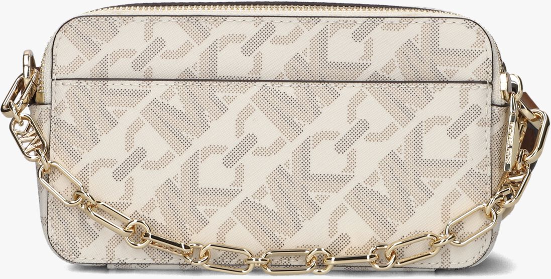 MICHAEL KORS beige michael kors handtas sm dbl zp camra chn xbody