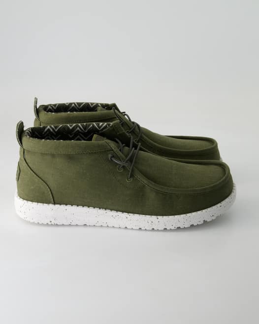 Hey Dude Wally Mid Sneaker in Grün