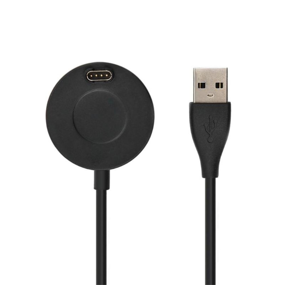 (1m) Garmin USB A Ladekabel Ladegerät Runde Clip Dockingstation - Schwarz