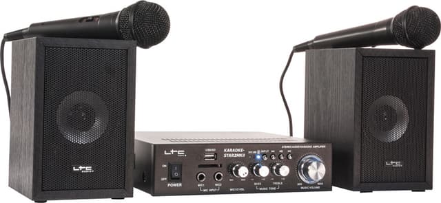 Karaoke sæt med 2 x mikrofoner