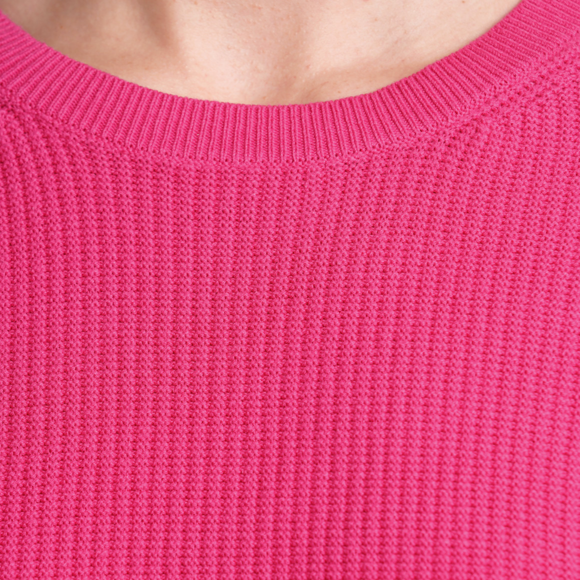 Jonas Nielsen Damen Pullover mit Rippstruktur pink
