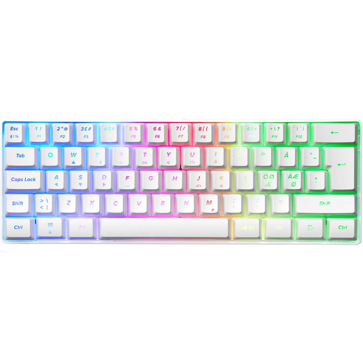Next MX5 Mini gamingtastatur (hvit)