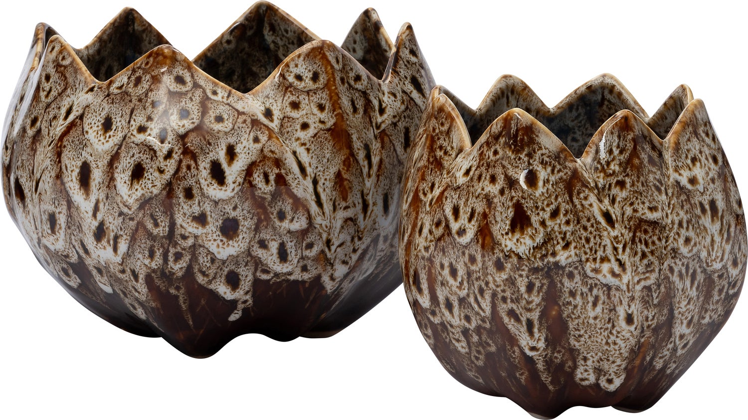 Intratuin bloempot Liora bruin D 18 H 13 cm
