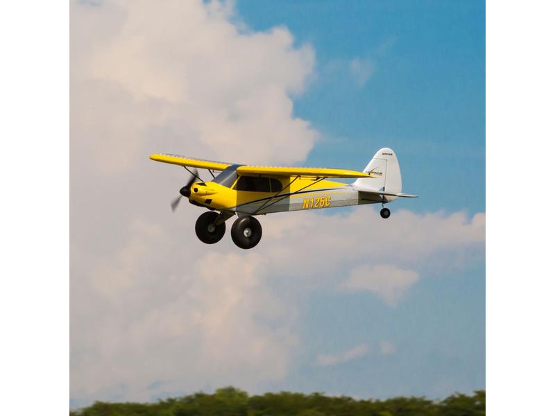 Hobbyzone Motorflugzeug Carbon Cub S2, 1300 mm SAFE BNF Bas Buschflieger Modell mit Brushless Antrieb