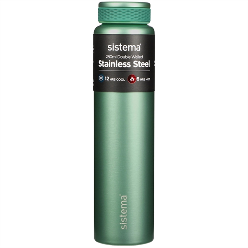 Køb Sistema Stainless Steel Drikkedunk 280 ml Grøn