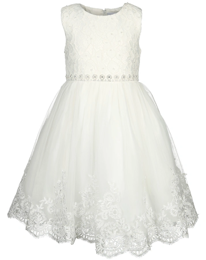 Tüll-Kleid GLAMOROUS mit Glitzersteinen in ecru