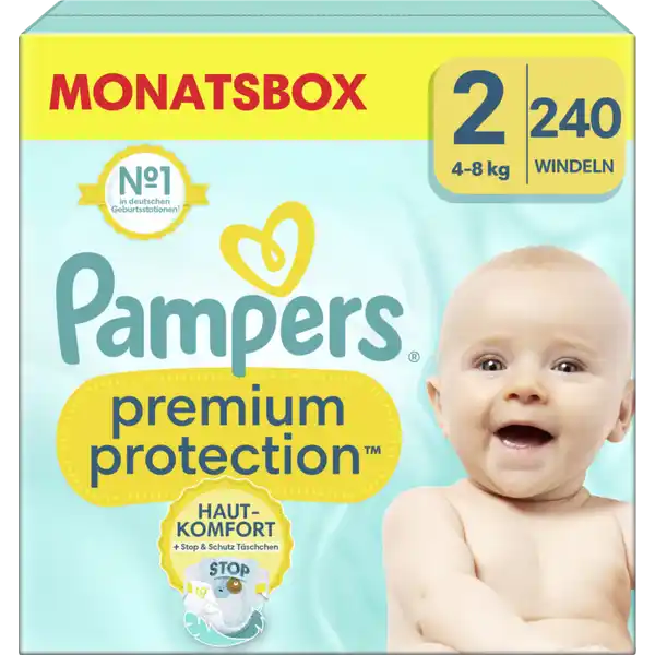 premium protection Windeln New Baby Gr.2 (4-8kg) Monatsbox