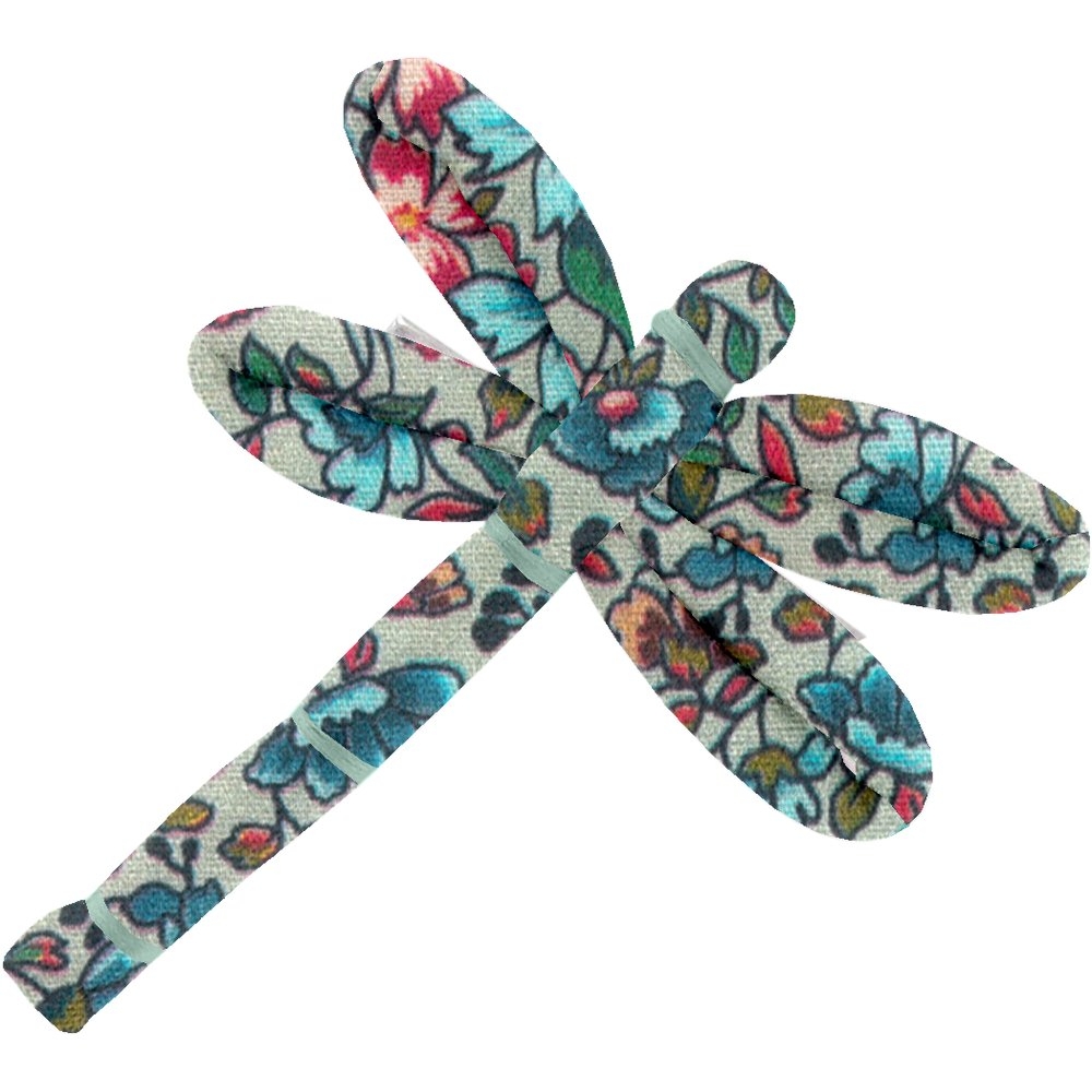 Barrette Libellule Fleur Mentholé