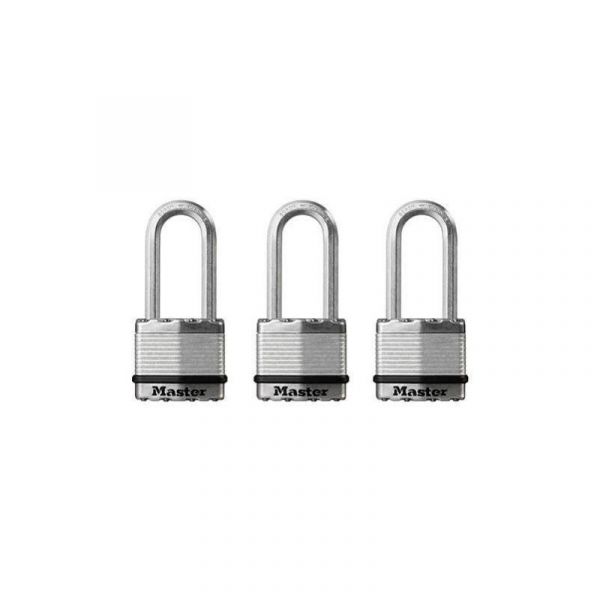 Master Lock 3 Cadeados de Aço 45MM Master - 15214563