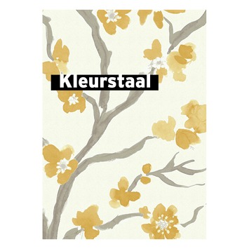 Behangstaal vliesbehang Ushi okergeel 105743
