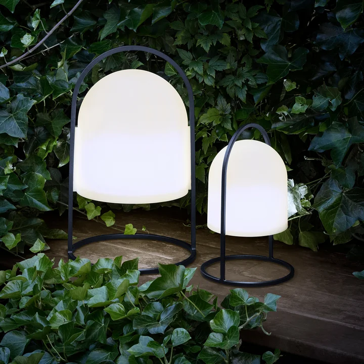 Eva Solo - Lantern Solarleuchte H 43 cm, schwarz / weiss