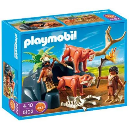PLAYMOBIL® 5102 Säbelzahntiger mit Knochenjägern