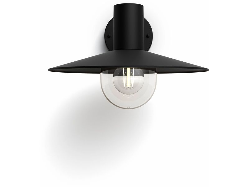 Philips Wandleuchte Skua, E27, 42 W, Schwarz MyGarden Wandleuchte für den Aussenbereich
