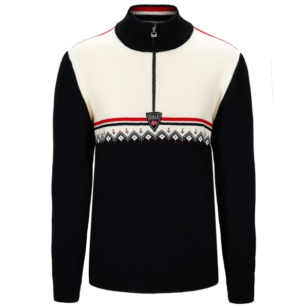 Pull DALE OF NORWAY LAHTI M SWEATER NAVY OFF WHITE RASPBERRY