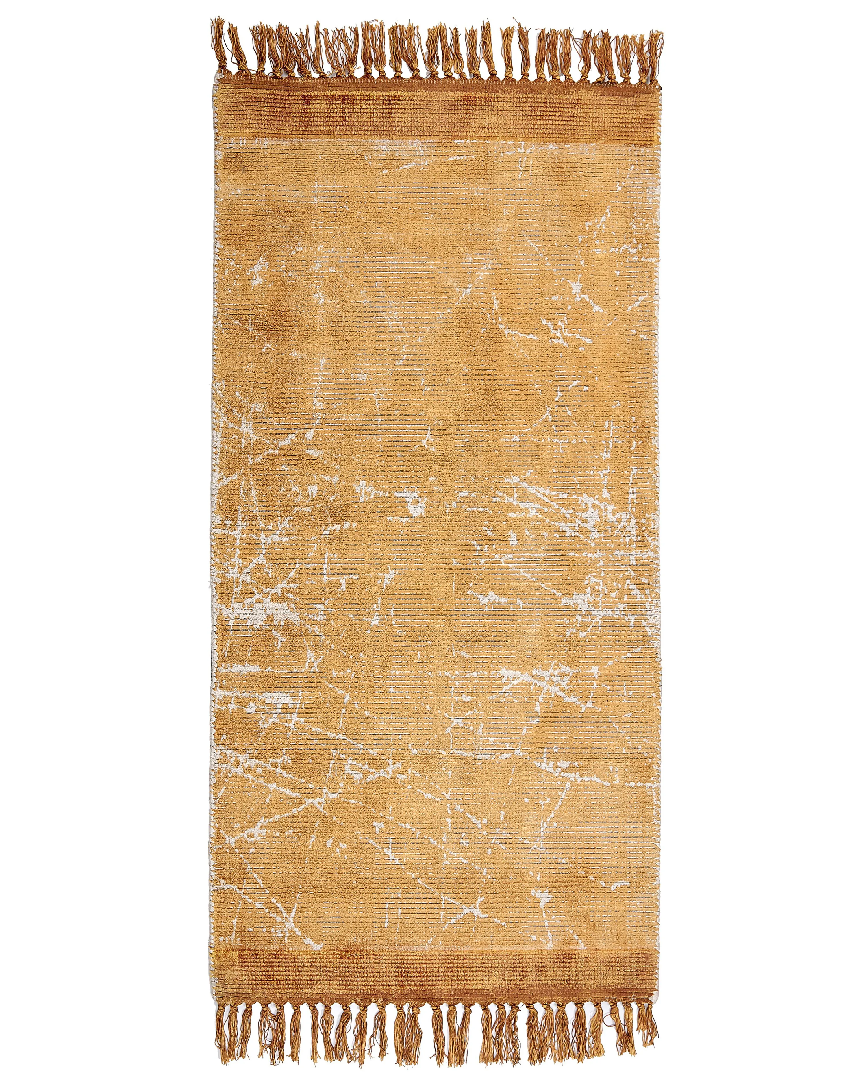 Vloerkleed HANLI Oranje 80 x 150 cm Viscose