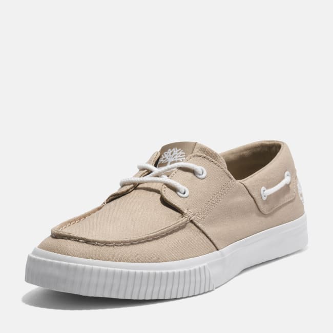 Sneaker Bassa Stringata da Uomo in beige