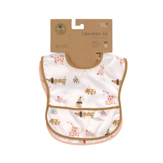 Little Mateys Lot de 2 bavoirs avec poche   Orange épicée        de               Lässig