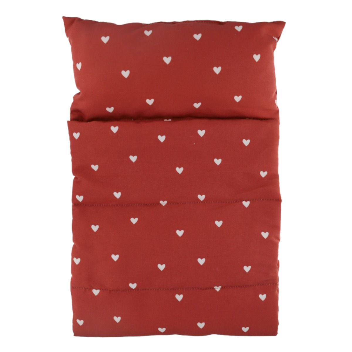 Sac de couchage terracotta pour poupée Frisette