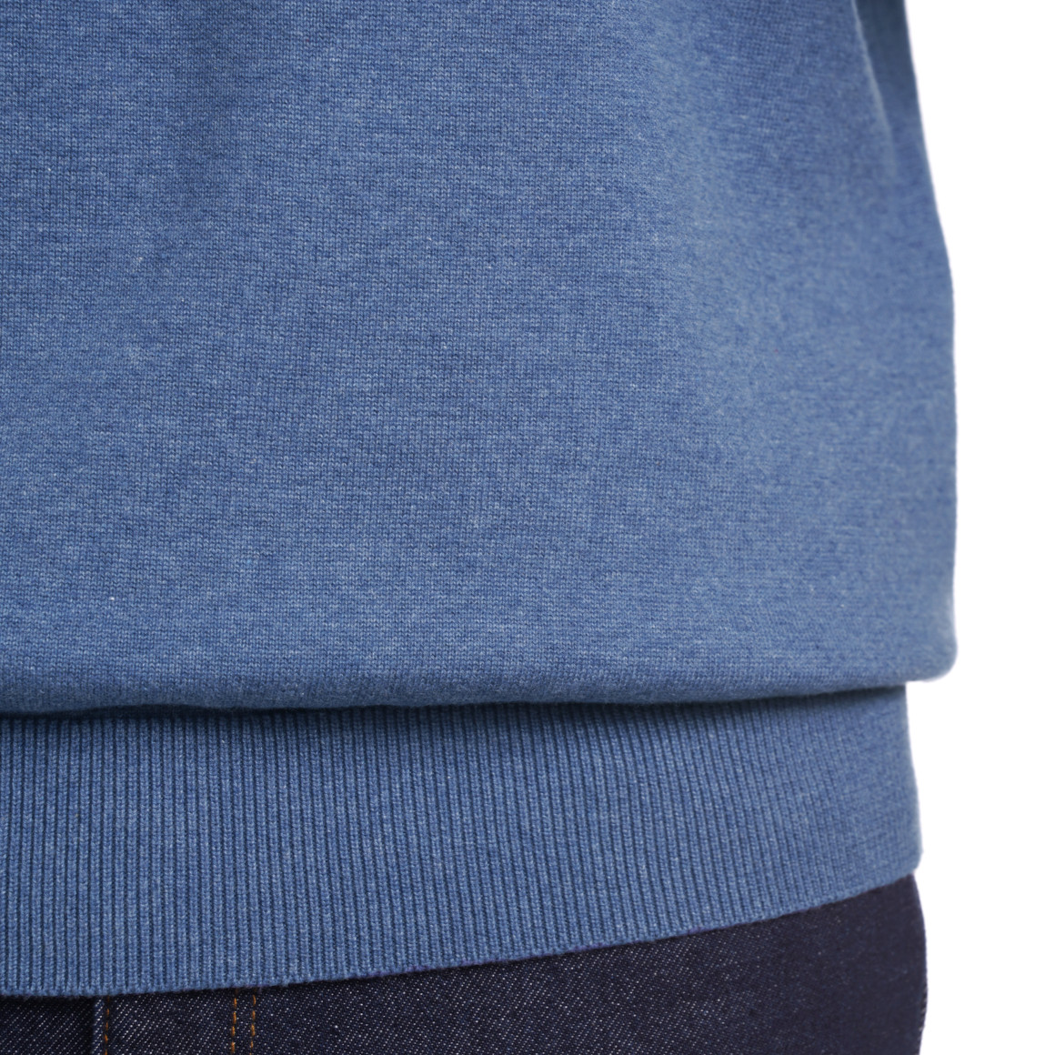 VanVaan Herren Feinstrickpullover mit Rundhals hellblau