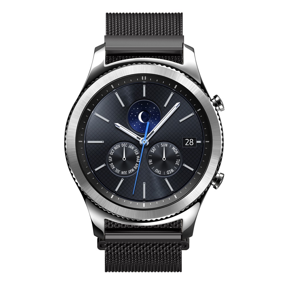 Samsung Galaxy Watch 3 (45mm) Edelstahl Armband Milanaise - Schwarz