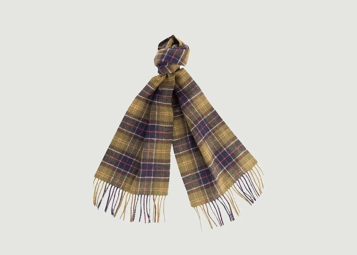 Echarpe tartan en laine Barbour
