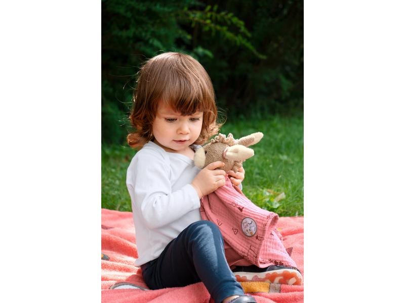 Sterntaler Schmusetuch Esel Emmily Gr. L 35 cm grosses Kuscheltuch aus Musselin und Singlejersey mit Knoten