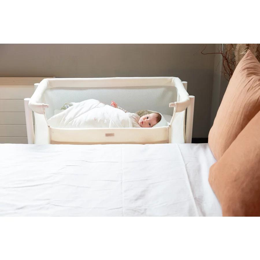 CHILDHOME Beistellbett Evolux Buche, weiß