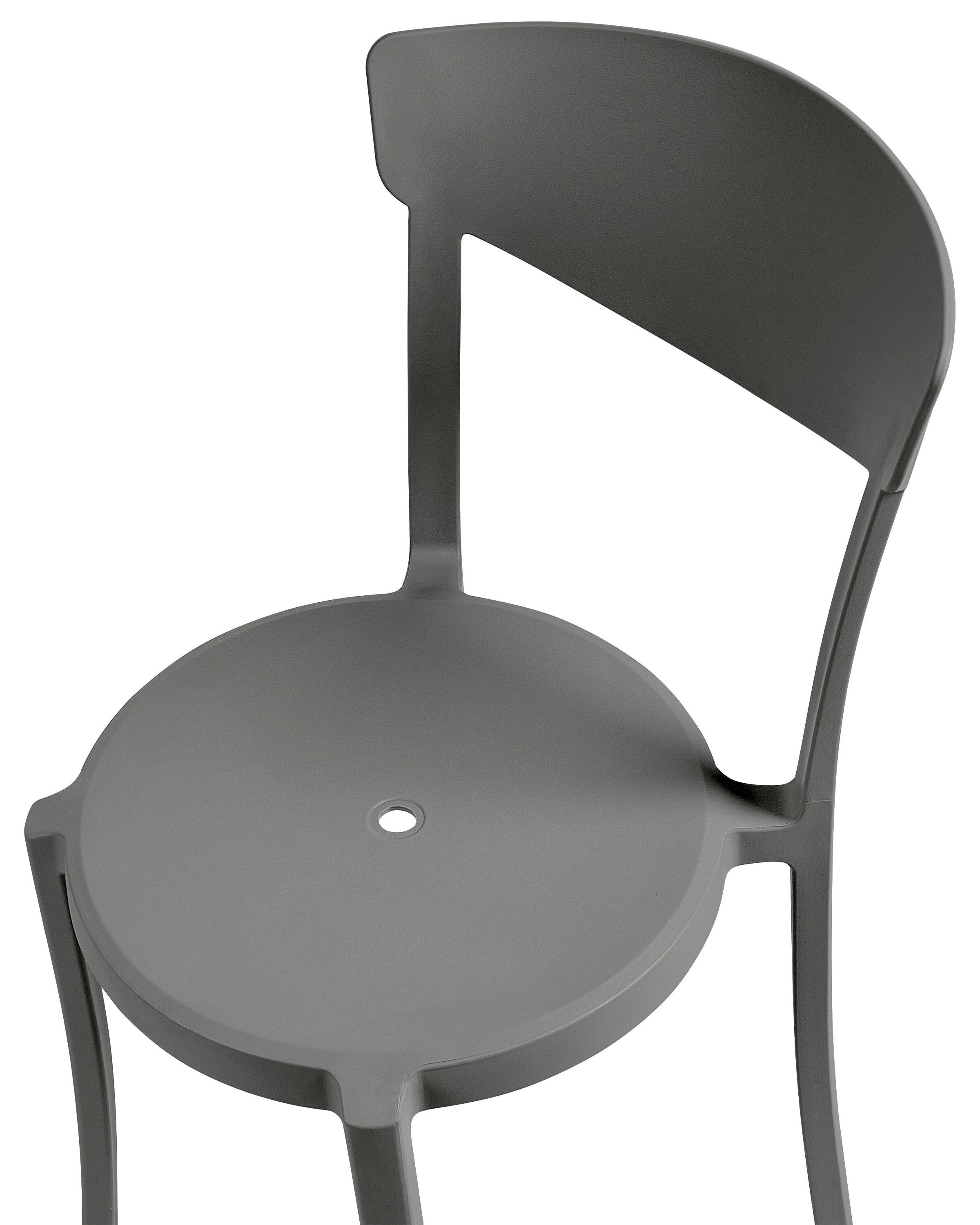 Set van 4 tuinstoelen VIESTE Donkergrijs