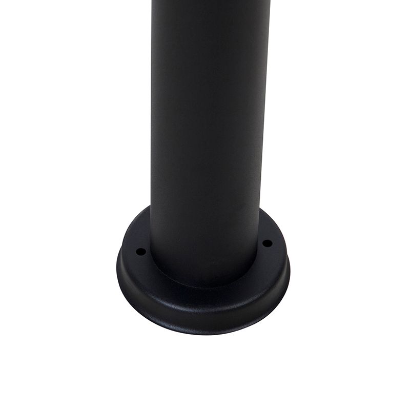 Staande buitenlamp zwart met heldere bol 100 cm IP44 - Sfera