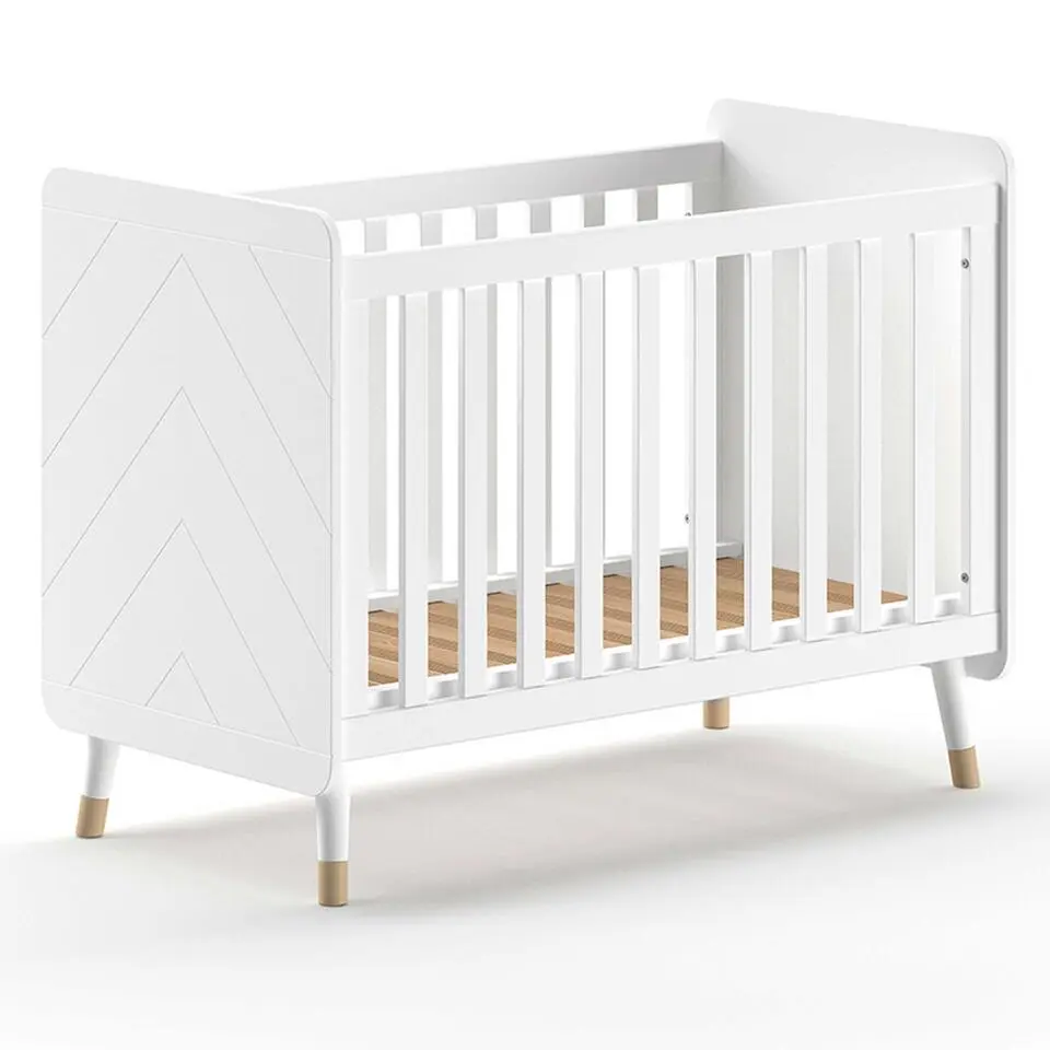 Babybed Billy - 60x120x93 cm - Satijnwit