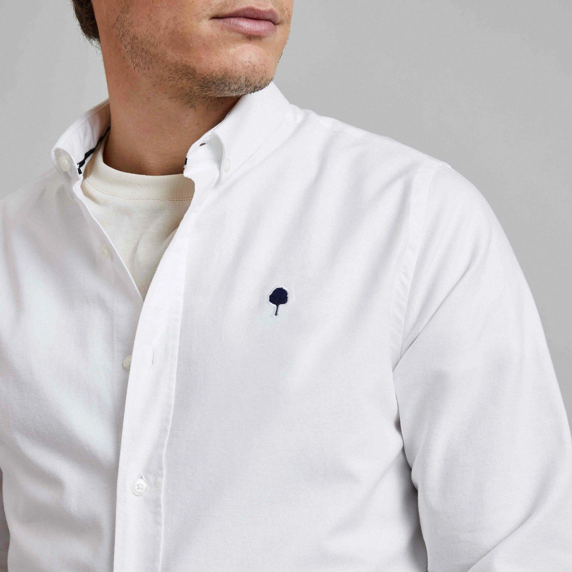 Chemise manche longue blanche Coton - modèle Ivoy