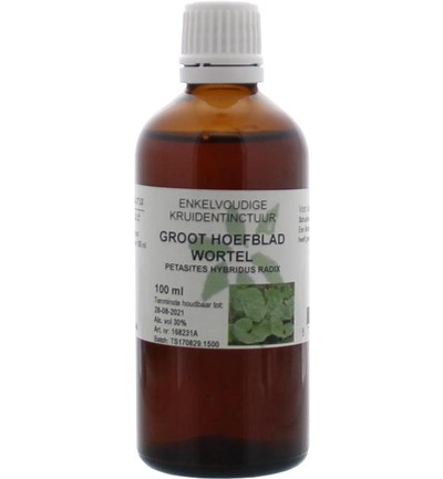 De Cruydhofgroot hoefblad wortel uitwendig tinctuur (100 ml)