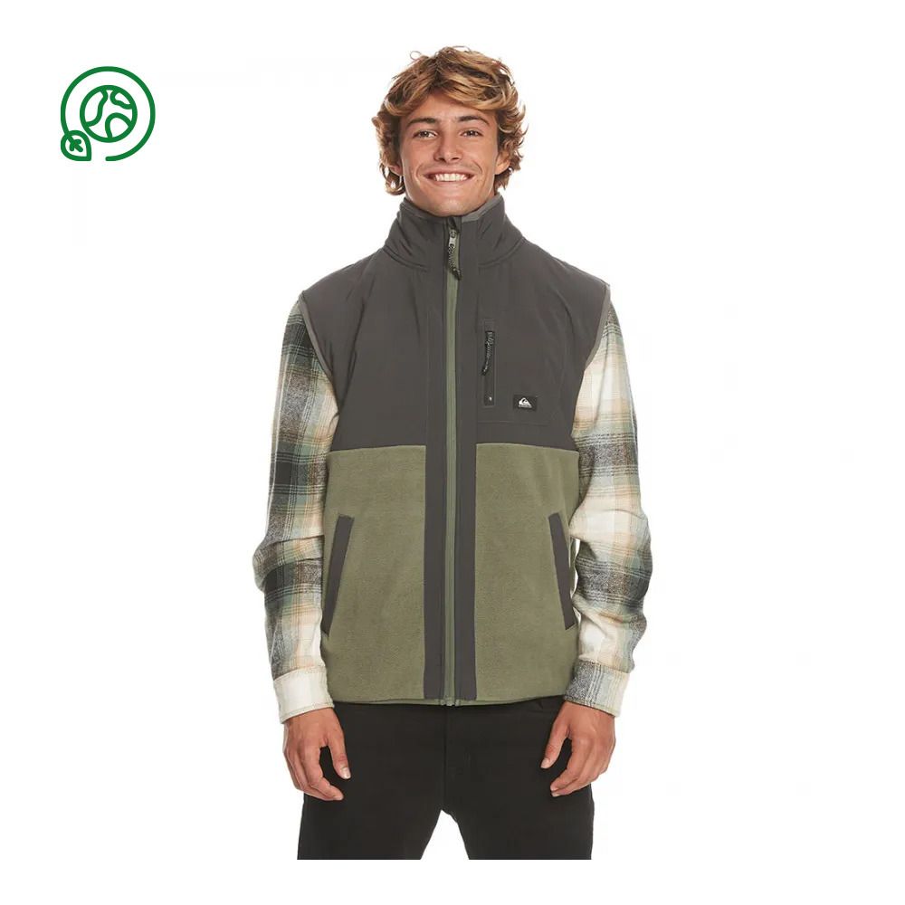 Quiksilver FZ POLAR - Gilet polaire Homme thyme